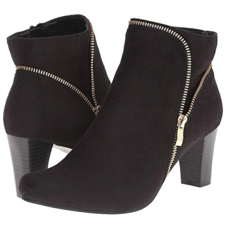 Patrizia Black sueded booties Sz 9/10